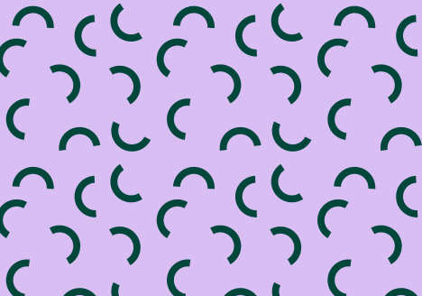 Surface Pattern, violet background with half circles